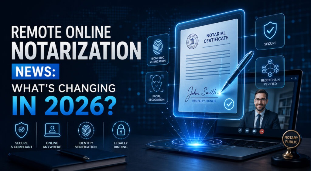 Remote Online Notarization News: What’s Changing in 2026?