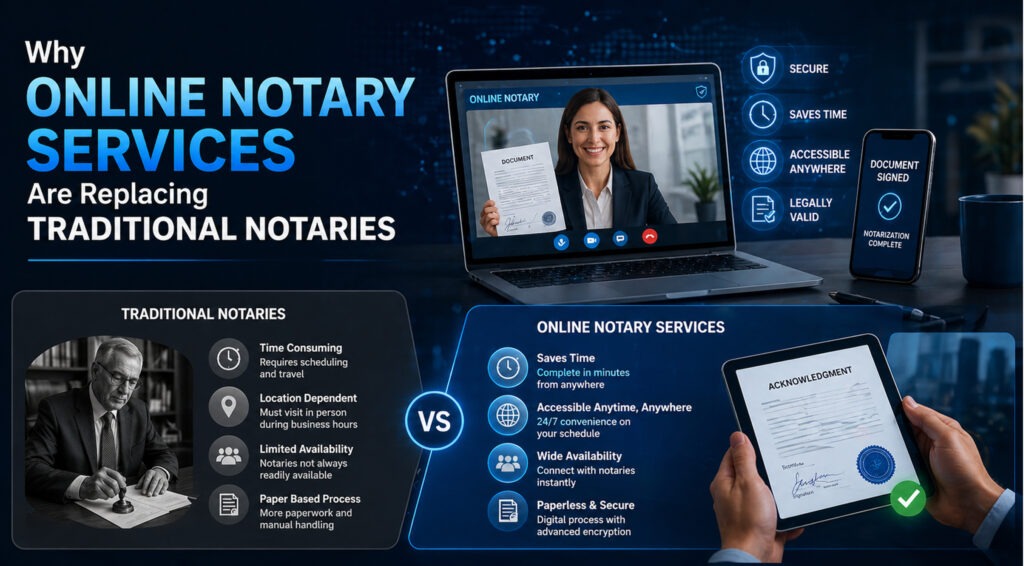 Why Online Notary Services Are Replacing Traditional Notaries